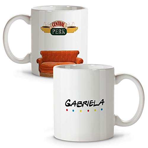 Taza Friends Personalizada con Nombre/Texto. Regalos Frikis Personalizados. Tazas Personalizadas de Cerámica. Varios Diseños y Colores de Interior. Friends