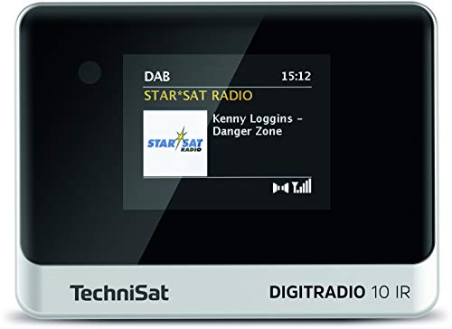TechniSat DIGITRADIO 10 IR - DAB+ y Adaptador de Radio por Internet (WLAN, Pantalla a Color, Bluetooth, Mando a Distancia, Despertador, Idóneo para Actualizar los Sistemas Hi-Fi Existentes) Negro/Plat