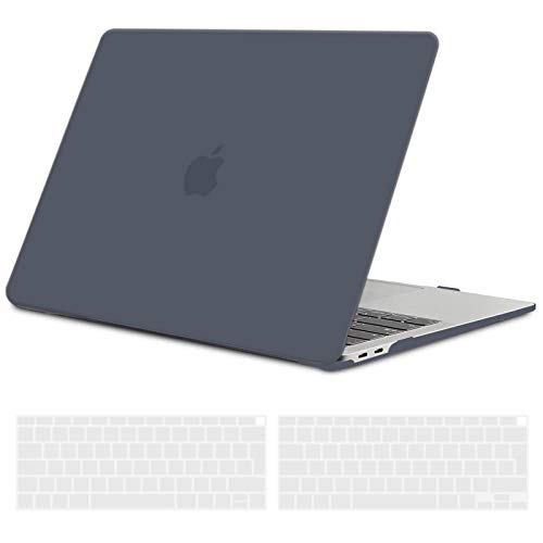 TECOOL Funda para 2020 2019 2018 MacBook Air 13 Pulgadas A2337 (M1) / A2179 / A1932, Cubierta de Plástico Dura Case Carcasa con Tapa del Teclado para Nuevo MacBook Air 13 con Touch ID - Negro Claro TECOOL Funda para 2020 2019 2018 MacBook Air 13 Pulgadas A2337 (M1) / A2179 / A1932, Cubierta de Plástico Dura Case Carcasa con Tapa del Teclado para Nuevo MacBook Air 13 con Touch ID - Negro Claro