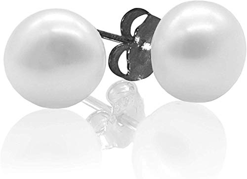TED WILLIAMS - Pendientes De Plata 925 Con Perlas De Cultivo De Agua Dulce, Ø 7 mm aprox TED WILLIAMS - Pendientes De Plata 925 Con Perlas De Cultivo De Agua Dulce, Ø 7 mm aprox