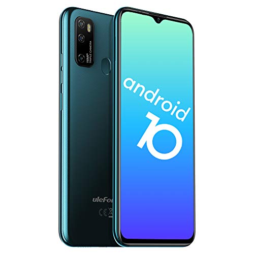 Teléfono Móvil Libres 4G, Ulefone Note 9P Android 10 Octa-Core Smartphone Libre, Pantalla HD+ de 6.52", 4GB + 64GB (256GB SD), Cámara Trasera Triple AI de 16MP, Batería 4500mAh, Dual SIM, Tipo C