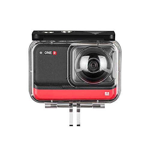 TELESIN Carcasa subacuática de 45 m para Insta360 ONE R/4K edición 360 accesorios (para One R 360 Edition) TELESIN Carcasa subacuática de 45 m para Insta360 ONE R/4K edición 360 accesorios (para One R 360 Edition)