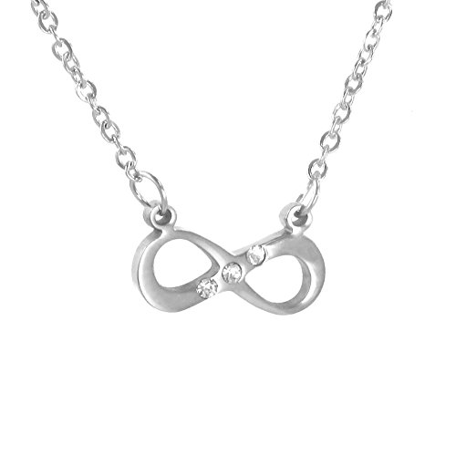 TEMPUS FUGIT. Collar/Gargantilla/Colgante Símbolo Infinito con Cadena. Diseño de Joyería de Moda. Acero Inoxidable Antialérgico. Inalterable al Paso del Tiempo. TEMPUS FUGIT. Collar/Gargantilla/Colgante Símbolo Infinito con Cadena. Diseño de Joyería de Moda. Acero Inoxidable Antialérgico. Inalterable al Paso del Tiempo.