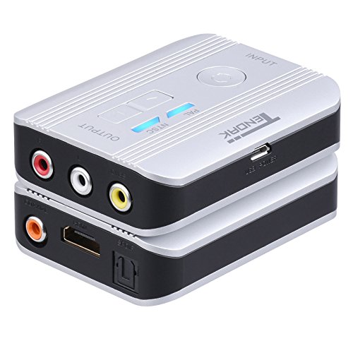 Tendak Conversor de vídeo HDMI a RCA, 1080P HDMI a AV 3RCA CVBS, adaptador compuesto con extractor de audio HDMI óptico Toslink SPDIF + coaxial soporta variantes PAL/NTSC para STB Blu-ray DVD Xbox PS4 Tendak Conversor de vídeo HDMI a RCA, 1080P HDMI a AV 3RCA CVBS, adaptador compuesto con extractor de audio HDMI óptico Toslink SPDIF + coaxial soporta variantes PAL/NTSC para STB Blu-ray DVD Xbox PS4