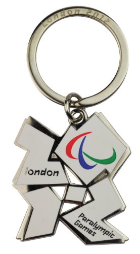 The London Nº1 Oficial de Londres 2012 Juegos Paralímpicos Memorabilia blanco anillo de metal clave mantener como recuerdo