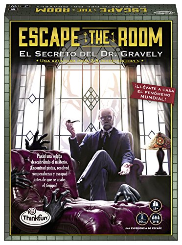 ThinkFun 76311, Escape The Room: Dr. Gravely, Juego de mesa, Versión en Español, 3-8 Jugadores, Edad Recomendada 13+ ThinkFun 76311, Escape The Room: Dr. Gravely, Juego de mesa, Versión en Español, 3-8 Jugadores, Edad Recomendada 13+