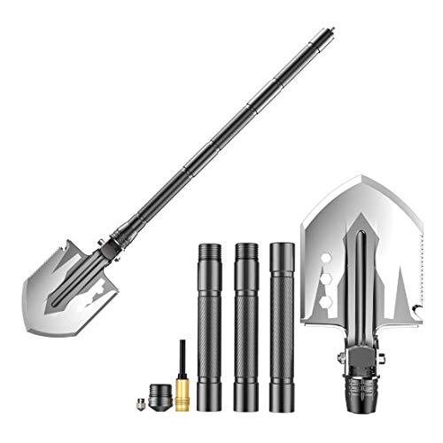 THMY Pala y Pico Plegable táctico - Kit de Supervivencia al Aire Libre portátil Multiusos para Senderismo Camping Coche Emergencia Mochilero Jardinería Acero con Alto Contenido Carbono 30 Pulgadas THMY Pala y Pico Plegable táctico - Kit de Supervivencia al Aire Libre portátil Multiusos para Senderismo Camping Coche Emergencia Mochilero Jardinería Acero con Alto Contenido Carbono 30 Pulgadas