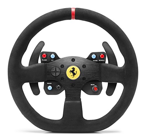 Thrustmaster Race Kit - Volante de carreras: replica desmontable del volante 599XX EVO Alcantara + auriculares multiplataforma Scuderia Ferrari acabado en negro mate y diadema de Alcantara (Windows)