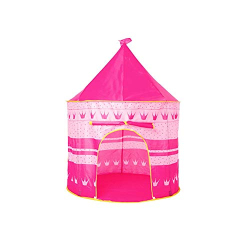 Tienda de Princesa para Niñas, Plegable Carpa Infantil, Casa De Juegos Para Interiores Y Exteriores, Castle Play Tent Tienda De Interior Playhouse Yurt Tienda