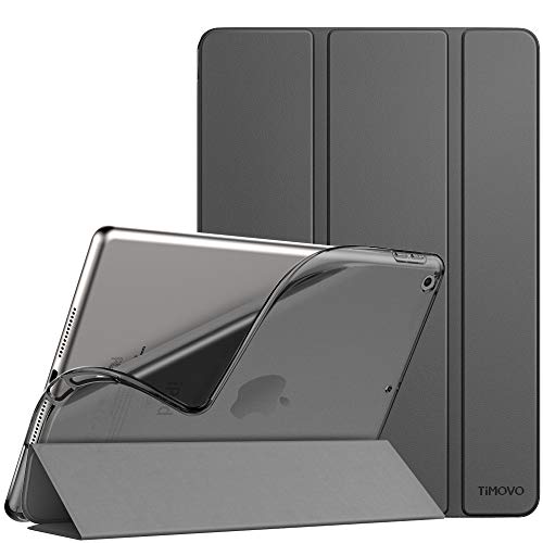 TiMOVO Funda para Nuevo iPad de 8ª Generación 2020, Nuevo iPad 7ª Generación 10.2" 2019,Protector de TPU con Función Auto Estela/Sueño Translúcida Cover Magnética para iPad 10.2-Inch - Gris Espacial