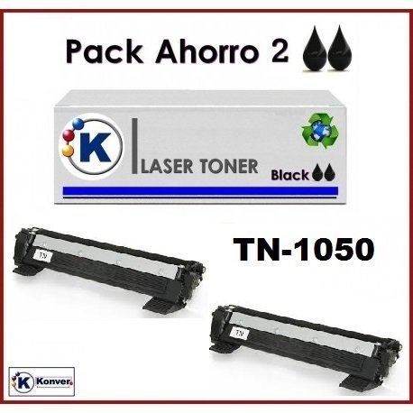 TN1050 2X Tóner para impresoraTONER Brother HL1210W (Tóner no Original). 2xBrother Compatible. Enviado Desde Madrid. TN1050 2X Tóner para impresoraTONER Brother HL1210W (Tóner no Original). 2xBrother Compatible. Enviado Desde Madrid.