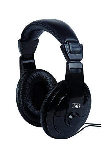 T'nB Auriculares Diadema HiFi - con Cable Extra Largo de 8 Metros y Control de Volumen, Ideales para la TV T'nB Auriculares Diadema HiFi - con Cable Extra Largo de 8 Metros y Control de Volumen, Ideales para la TV