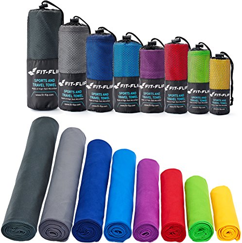 Toalla de microfibra – en 11 colores, 8 tamaños – compacta, ultraligera y de secado rápido – microfibra toalla – toalla de viaje y toalla microfibra gimnasio (2x 40x80cm azul oscuro-verde + 1 bolsa) Toalla de microfibra – en 11 colores, 8 tamaños – compacta, ultraligera y de secado rápido – microfibra toalla – toalla de viaje y toalla microfibra gimnasio (2x 40x80cm azul oscuro-verde + 1 bolsa)