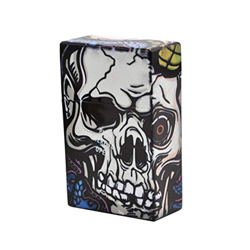 Todo tipo de estuche de cigarrillos con imagen de cabeza de fantasma de plástico Estuche de cigarrillos personalizado portátil Estuche de cigarrillos antiextrusión, a prueba de salpicaduras e imperm Todo tipo de estuche de cigarrillos con imagen de cabeza de fantasma de plástico Estuche de cigarrillos personalizado portátil Estuche de cigarrillos antiextrusión, a prueba de salpicaduras e imperm
