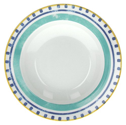 Tognana Olimpia Alhambra - Juego de 6 Platos hondos, Porcelana, Multicolor, 6 Unidades