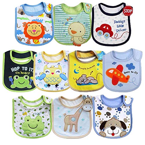 Tomkity 10x Impermeables Baberos del Bebé Baberos Bandana para Niño Tomkity 10x Impermeables Baberos del Bebé Baberos Bandana para Niño