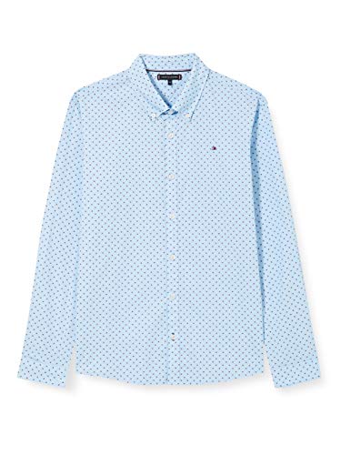 Tommy Hilfiger Mini Flag Shirt L/s Camisa, Azul Tranquilo, 5 para Niños Tommy Hilfiger Mini Flag Shirt L/s Camisa, Azul Tranquilo, 5 para Niños