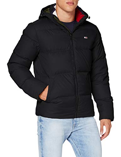 Tommy Hilfiger TJM Essential Down Jacket Chaqueta, Negro, L para Hombre