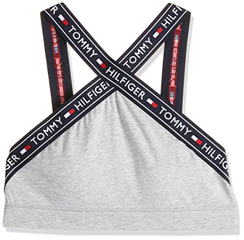 Tommy Hilfiger X Sujetador Estilo Bralette, Gris (Grey Heather 004), Small para Mujer