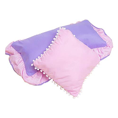 Topashe Playhouse Casa de Juegos para Interiores y Exteriores,Carpa Interior para niños, Madera Maciza Play House-Pillow * 1,Tienda de campaña Castillo de la Princesa