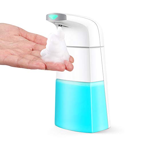 TOPERSUN Dispensador de Jabón Automático Dispensador Inteligente de jabón líquido con Sensor sin Contacto del jabón de touchless automático para Baño Cocina(Blanco,310ML)