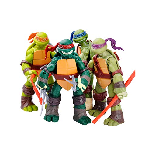 Tortugas Ninja Set Teenage Mutant Ninja Turtles Figura de Acción Modelo de Personaje de Anime Juguetes Tortugas Ninja Juegos de Figuras de Acción Colección de Cumpleaños para Niños 12cm (4.8 '')