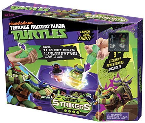 Tortugas Ninja - Spin Striker Battle Pack, playset de acción (Mondo Toys 25196)