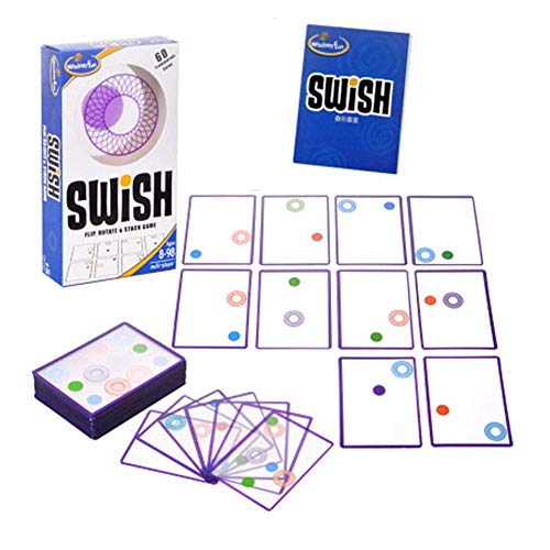 TourKing Juegos de Cartas Swish para niños Juego de Cartas Transparente Juego Familiar Juego Divertido para Fiestas Tarjetas Swish Think Visual Spatial Challenge Train Brain TourKing Juegos de Cartas Swish para niños Juego de Cartas Transparente Juego Familiar Juego Divertido para Fiestas Tarjetas Swish Think Visual Spatial Challenge Train Brain