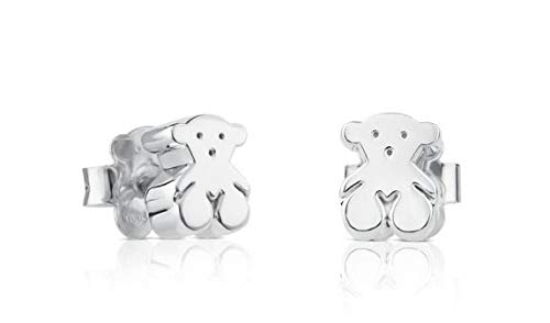 TOUS Pendientes Sweett Dolls de niña en Plata de Primera Ley, Cierre a presión, motivo 0,7 cm TOUS Pendientes Sweett Dolls de niña en Plata de Primera Ley, Cierre a presión, motivo 0,7 cm