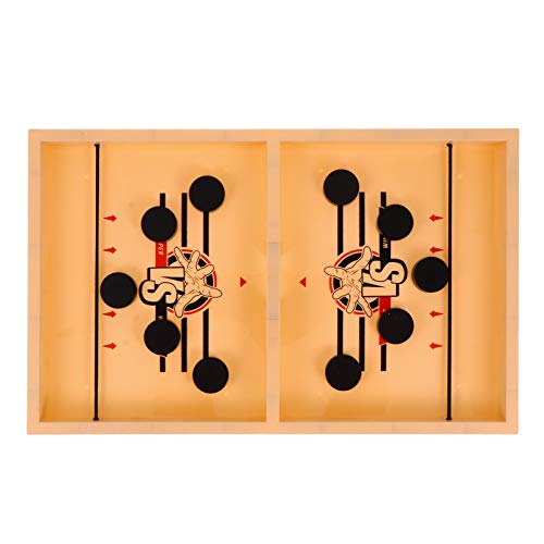 TOYANDONA 1 Caja de Juego de Mesa de Tirachinas Juego de Ajedrez Mesa de Juego de Disco de Honda Rápida Juego de Mesa de Hockey sobre Hielo de Madera para Fiesta Familiar TOYANDONA 1 Caja de Juego de Mesa de Tirachinas Juego de Ajedrez Mesa de Juego de Disco de Honda Rápida Juego de Mesa de Hockey sobre Hielo de Madera para Fiesta Familiar