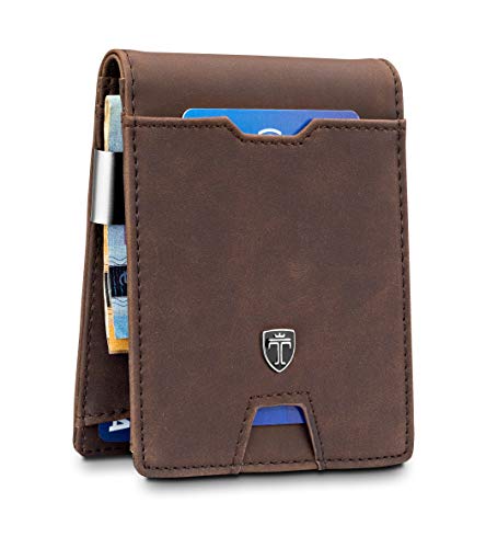 TRAVANDO Cartera con Pinza para Billetes Amsterdam Bloqueo RFID - Seguridad - Tarjetero Hombre Slim - Billetero - Cartera pequeña de Viaje - Estuche, Protege Tarjetas de crédito TRAVANDO Cartera con Pinza para Billetes Amsterdam Bloqueo RFID - Seguridad - Tarjetero Hombre Slim - Billetero - Cartera pequeña de Viaje - Estuche, Protege Tarjetas de crédito