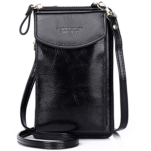 Travistar - Bolso Bandolera para Teléfono Celular para Mujer, Bolso De Hombro para Mujer, Bolso Pequeño De Cuero PU para Teléfono Travistar - Bolso Bandolera para Teléfono Celular para Mujer, Bolso De Hombro para Mujer, Bolso Pequeño De Cuero PU para Teléfono
