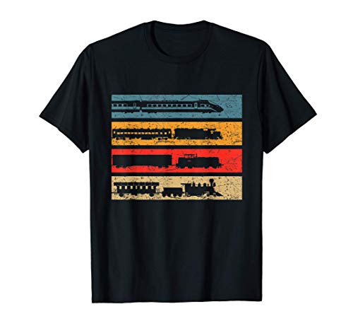 Tren expreso retro antiguo locomotora de vapor Camiseta
