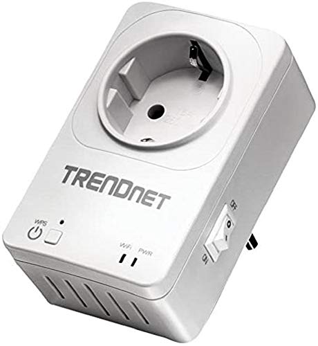 TRENDnet THA-101 - Switch con Extensor Wireless, Toma de Encendido/Apagado, WiFi N300