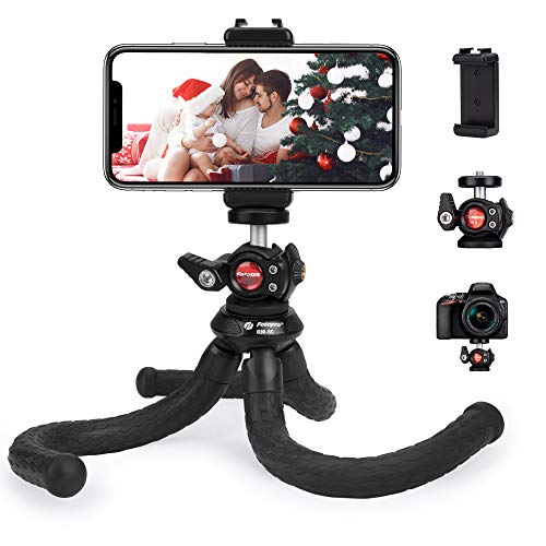 Trípode para Teléfono Móvil, Trípode de Cámara, Mini Trípode Bluetooth, Trípode Selfie Stick, con un Trípode de Tornillo Universal de 1/4 de Pulgada para iPhone、Samsung, Xiaomi、Huawei、 Gopro.