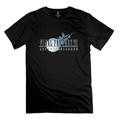 Triumph Men Final Fantasy VII Logo Custom 100% Cotton Deepheather T-Shirts by Mjensen