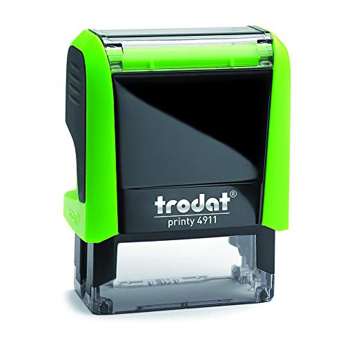 Trodat 4911 Printy Sello Fórmula Comercial con Texto PAGADO, entintaje automático, Tamaño de la Placa de Texto 37 x 14 mm, Rojo