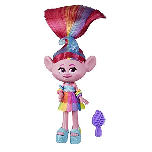 Trolls - Gira Mundial Deluxe Muñecas de Moda Glam personaje Poppy (Hasbro E6569)