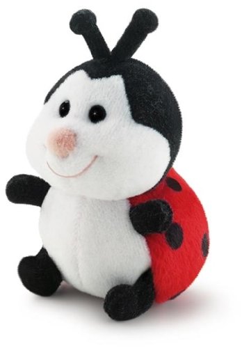 Trudi 52025 Mariquita Negro, Rojo, Color Blanco Juguete de Peluche - Juguetes de Peluche (Mariquita, Negro, Rojo, Color Blanco, 90 mm)