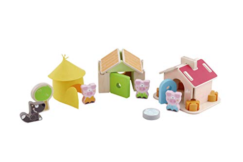 Trudi- Set Costruzioni i 3 Porcellini Construcciones, Multicolor (83062) Trudi- Set Costruzioni i 3 Porcellini Construcciones, Multicolor (83062)