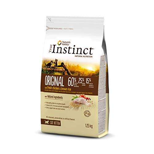 True Instinct Original - Nature's Variety - Pienso para Gatos Kitten con pollo - 1,25kg True Instinct Original - Nature's Variety - Pienso para Gatos Kitten con pollo - 1,25kg