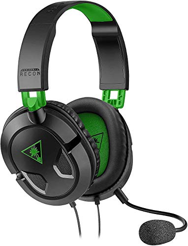 Turtle Beach Recon 50X Auriculares Gaming Xbox One, PS4, PS5, Nintendo Switch y PC, Negro / Verde