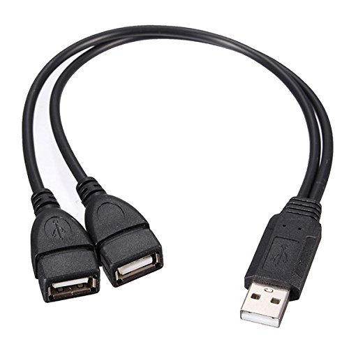 Tutoy USB 2,0 Un Macho A 2 USB Doble Hembra Jack Y Splitter Hub Cable Adaptador De Alimentación Tutoy USB 2,0 Un Macho A 2 USB Doble Hembra Jack Y Splitter Hub Cable Adaptador De Alimentación