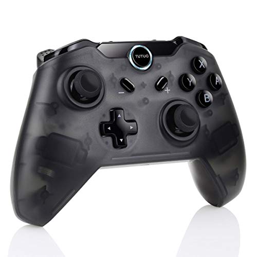 TUTUO Nintendo Switch Controlador Mando Inalámbrico Gamepad Bluetooth Controller Joypad Video Guego Joystick para Nintendo Switch Pro -Negro