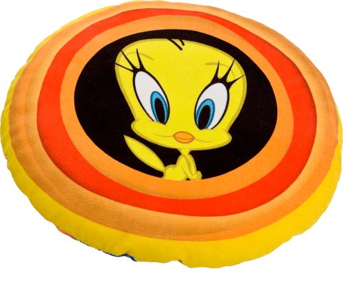 Tweety 233359 - Cojín de Piolín (Raso y Peluche, 35 cm)