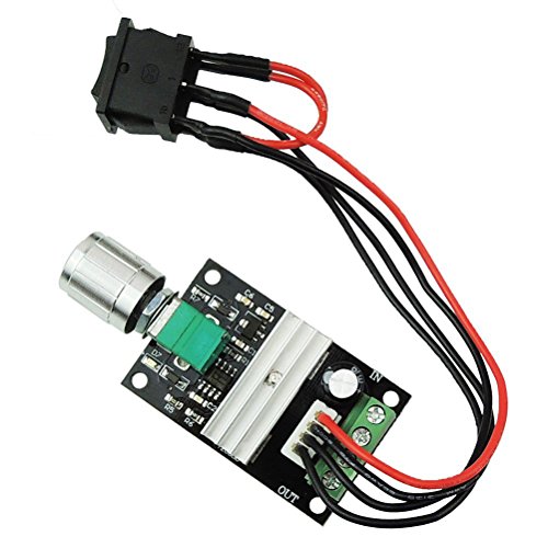 UEETEK 1203BB 6V 12V 24V 3A 80W Controlador de la Velocidad del Motor de la CC (PWM) Interruptor Reversible Ajustable del Conductor del Motor UEETEK 1203BB 6V 12V 24V 3A 80W Controlador de la Velocidad del Motor de la CC (PWM) Interruptor Reversible Ajustable del Conductor del Motor