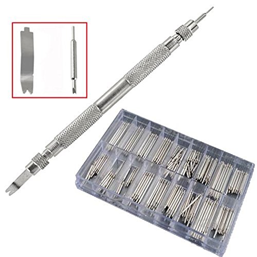 UEETEK 360pcs 8-25mm Watch Band resorte barras enlace pernos resorte barra de acero inoxidable removedor reparación conjunto de herramientas UEETEK 360pcs 8-25mm Watch Band resorte barras enlace pernos resorte barra de acero inoxidable removedor reparación conjunto de herramientas