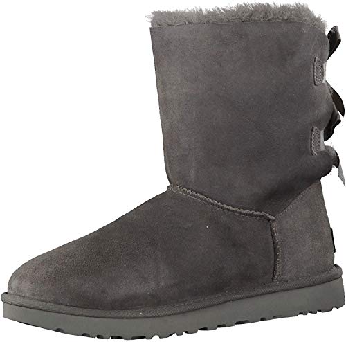 UGG Female Bailey Bow II Classic Boot, Grey, 7 (UK)