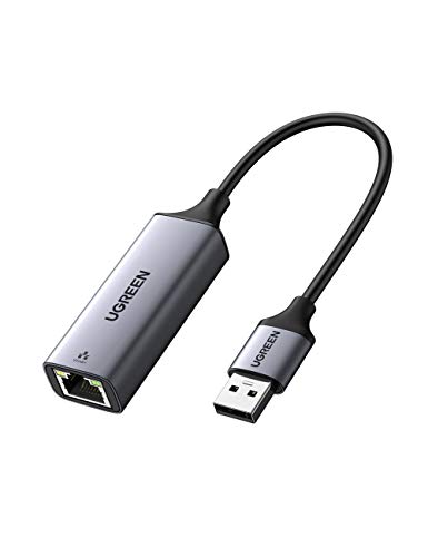 UGREEN Adaptador de Red USB 3.0 a Ethernet Gigabit 1000Mbps para Nintendo Switch, Conversor USB a Rj45 Giga LAN Tarjeta de Externa para Xiaomi Mi Box S/ 3, Macbook, Raspberry Pi 4, PC, Portátil