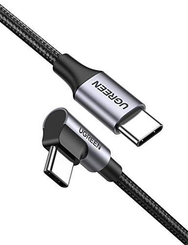UGREEN Cable USB C a USB C PD Carga Rapida 20V 3A 60W Cargador USB Tipo C 90 Grados PowerDelivery para Macbook Pro 2019, MacBook Air, iPad Pro 2020, Xiaomi Mi 10, Samsung S20 S10, Huawei P40, 2 Metros UGREEN Cable USB C a USB C PD Carga Rapida 20V 3A 60W Cargador USB Tipo C 90 Grados PowerDelivery para Macbook Pro 2019, MacBook Air, iPad Pro 2020, Xiaomi Mi 10, Samsung S20 S10, Huawei P40, 2 Metros